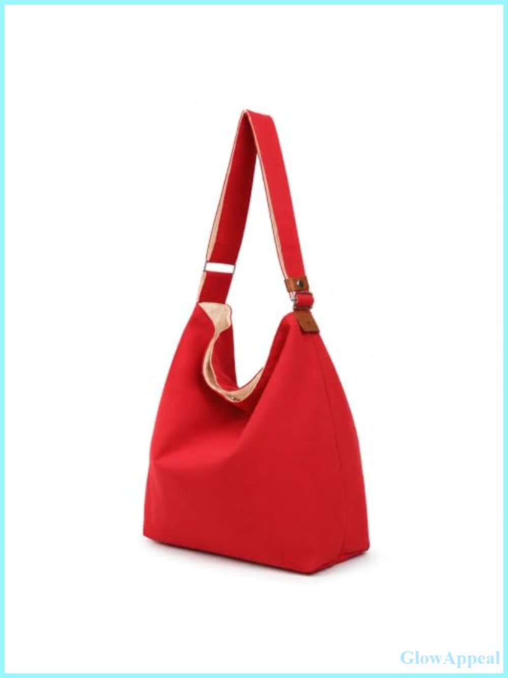 Canvas Tote Bag Hobo Crossbody Shoulder Handbag Adjustable Strap